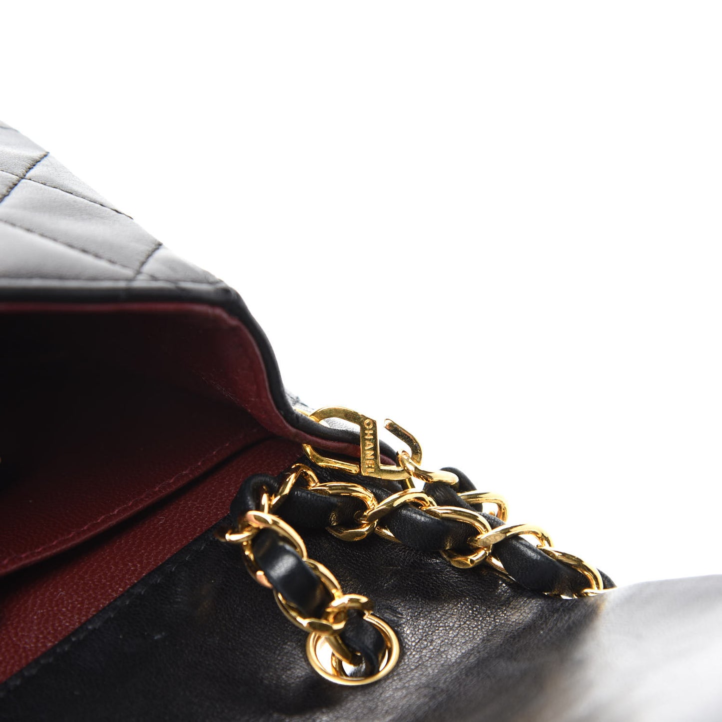 Lambskin Quilted Mini Flap Black