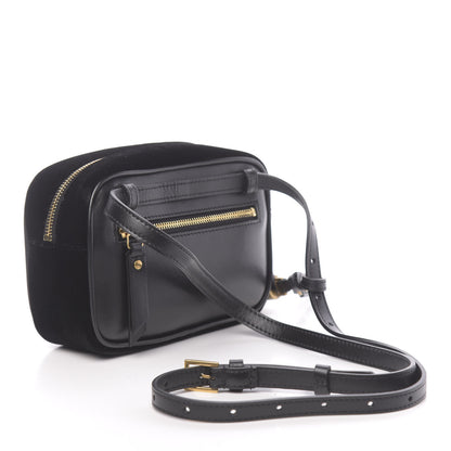 Saint Laurent Velour Matelasse Monogram Lou Belt Bag Black 3 of 10