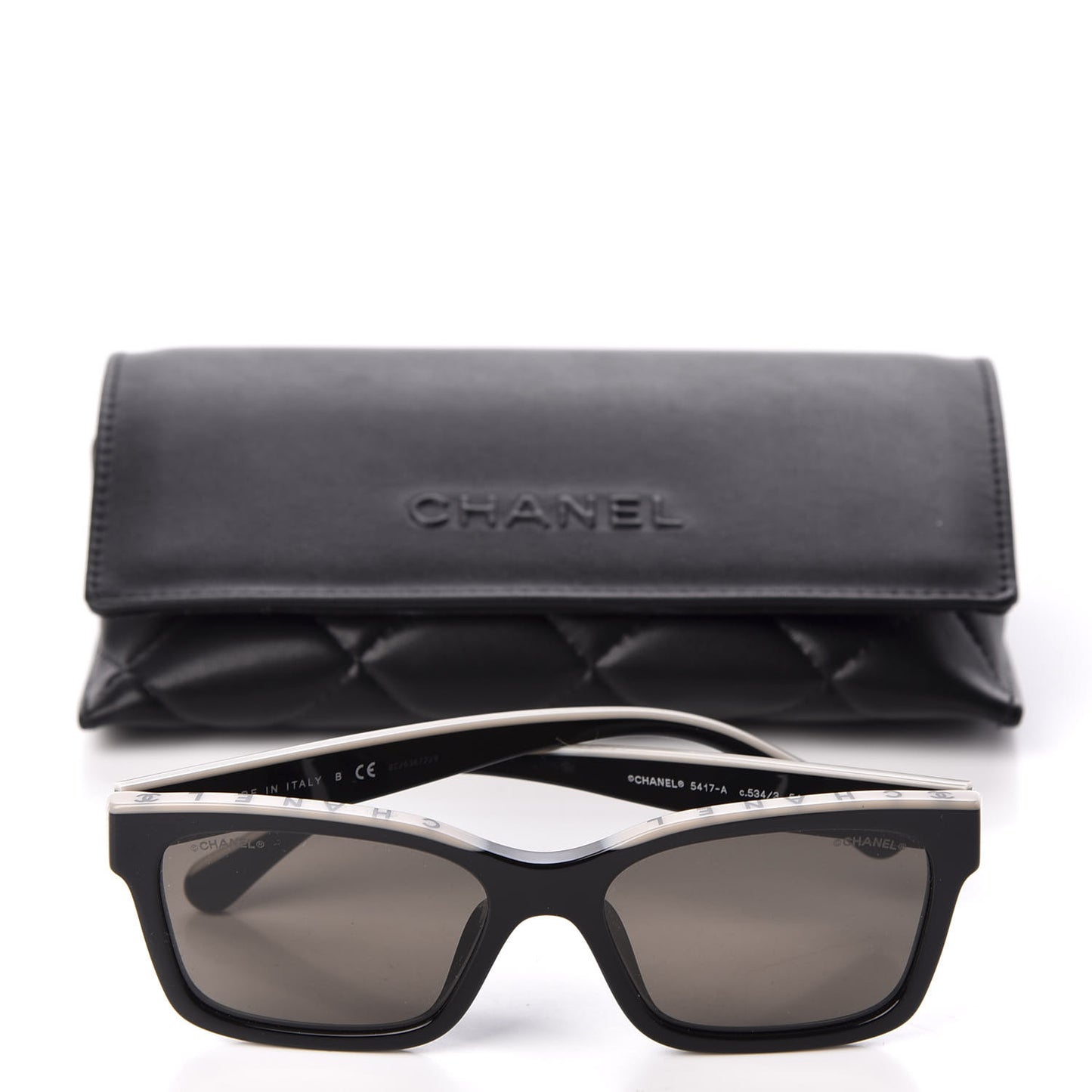 Acetate Square Sunglasses 5417-A Black