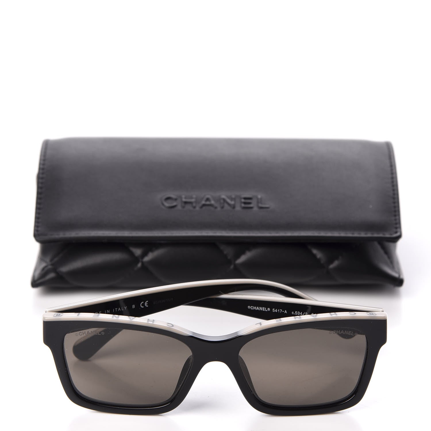 Chanel Acetate Square Sunglasses 5417-A Black 9 of 9