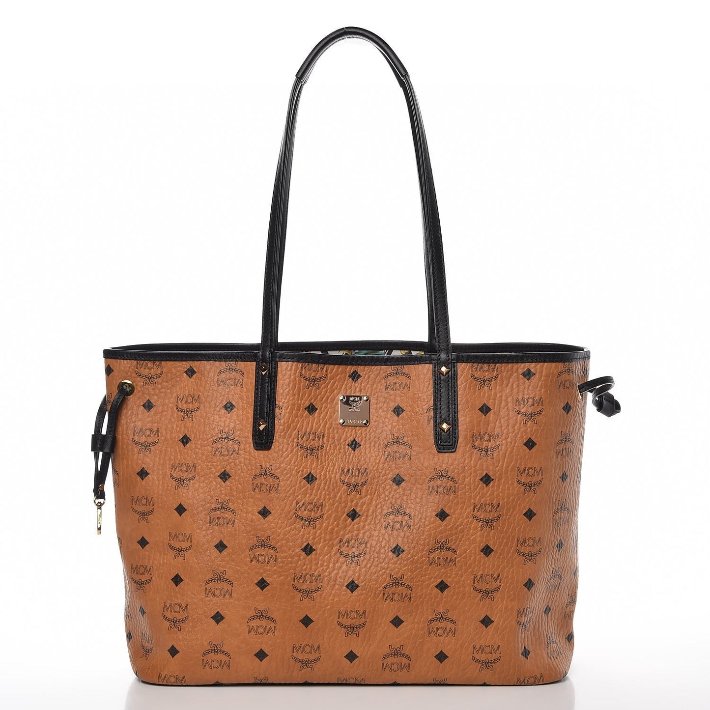 Visetos Medium Project Reversible Shopper Tote Cognac