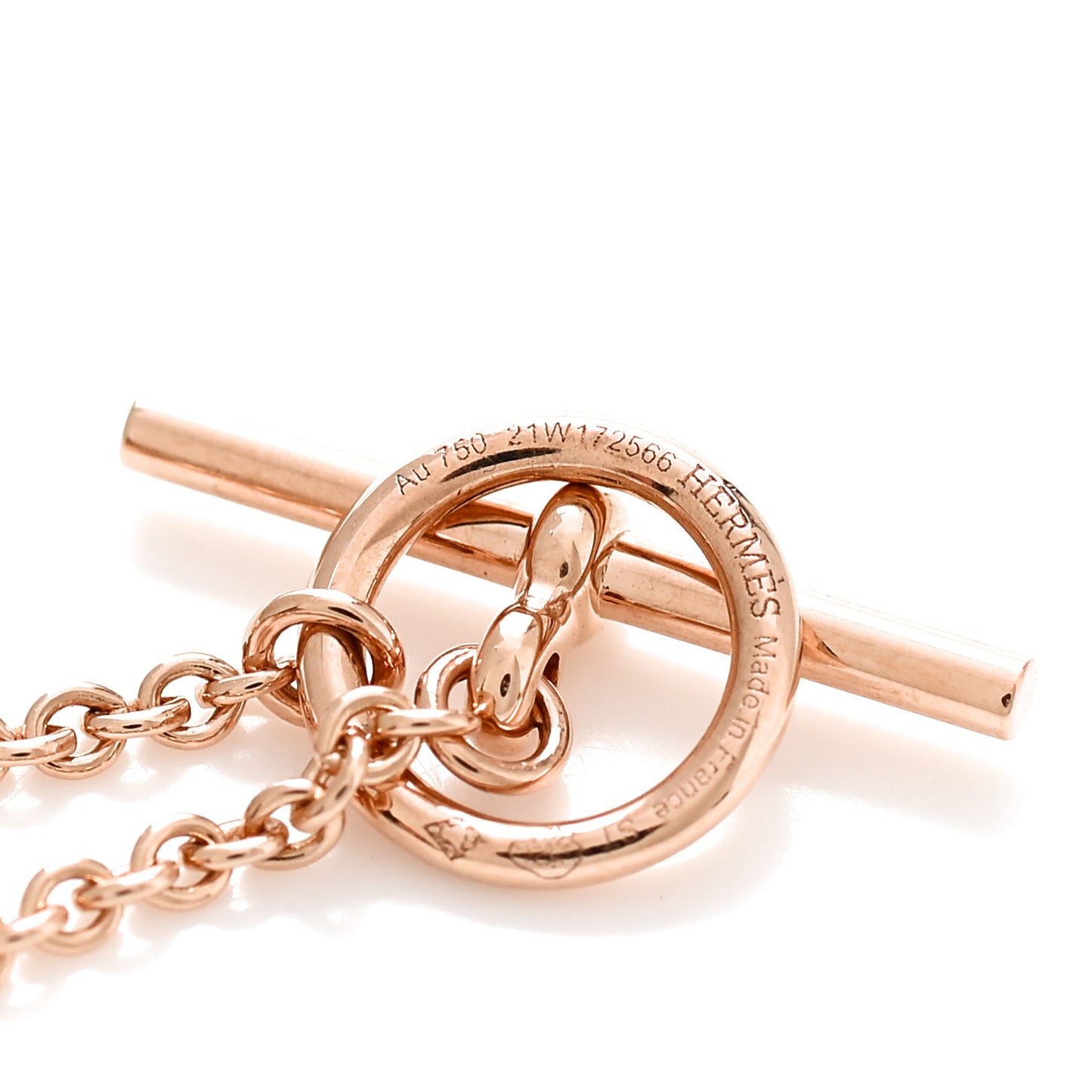18K Rose Gold Diamond TPM Vertige Coeur Necklace ST