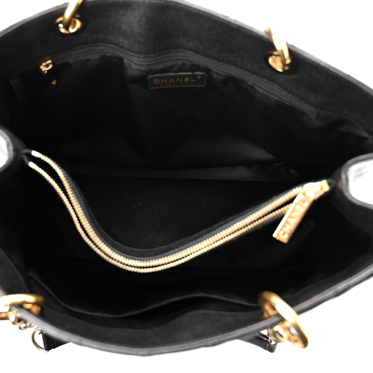 Chanel Caviar Quilted Grand Shopping Tote GST Black 5 of 10