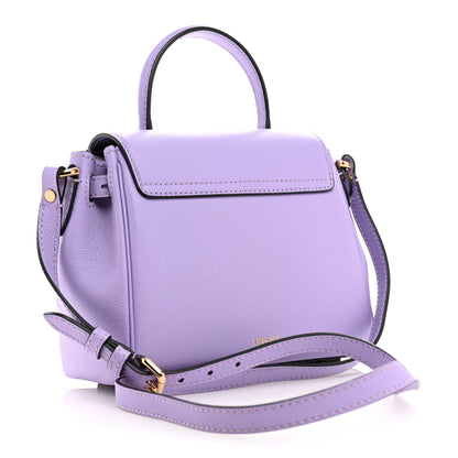 Versace Calfskin Medusa Small Top Handle Handbag Lilac 3 of 11