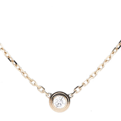 Cartier 18K Yellow Gold Diamond XS D'Amour Pendant Necklace 4 of 6