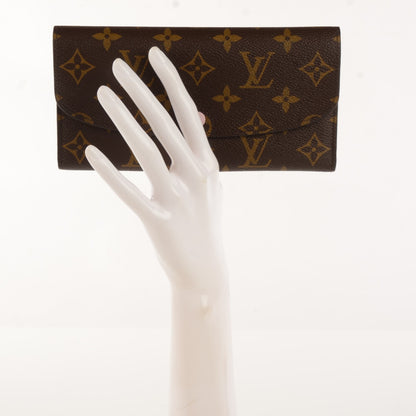 Louis Vuitton Monogram Emilie Wallet Rose Ballerine 2 of 7