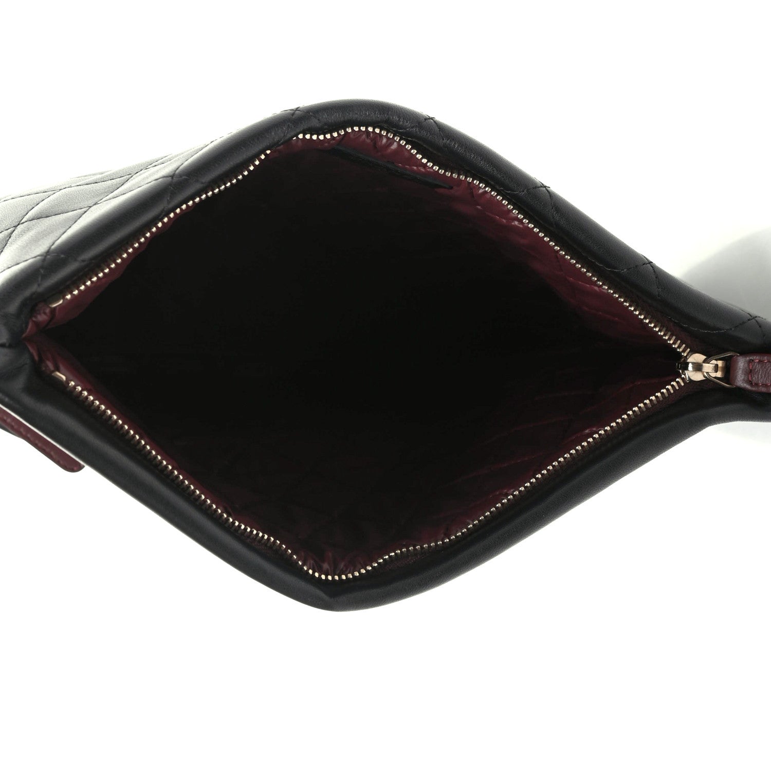 Chanel Lambskin Quilted CC Beauty Clutch Black 5 of 7
