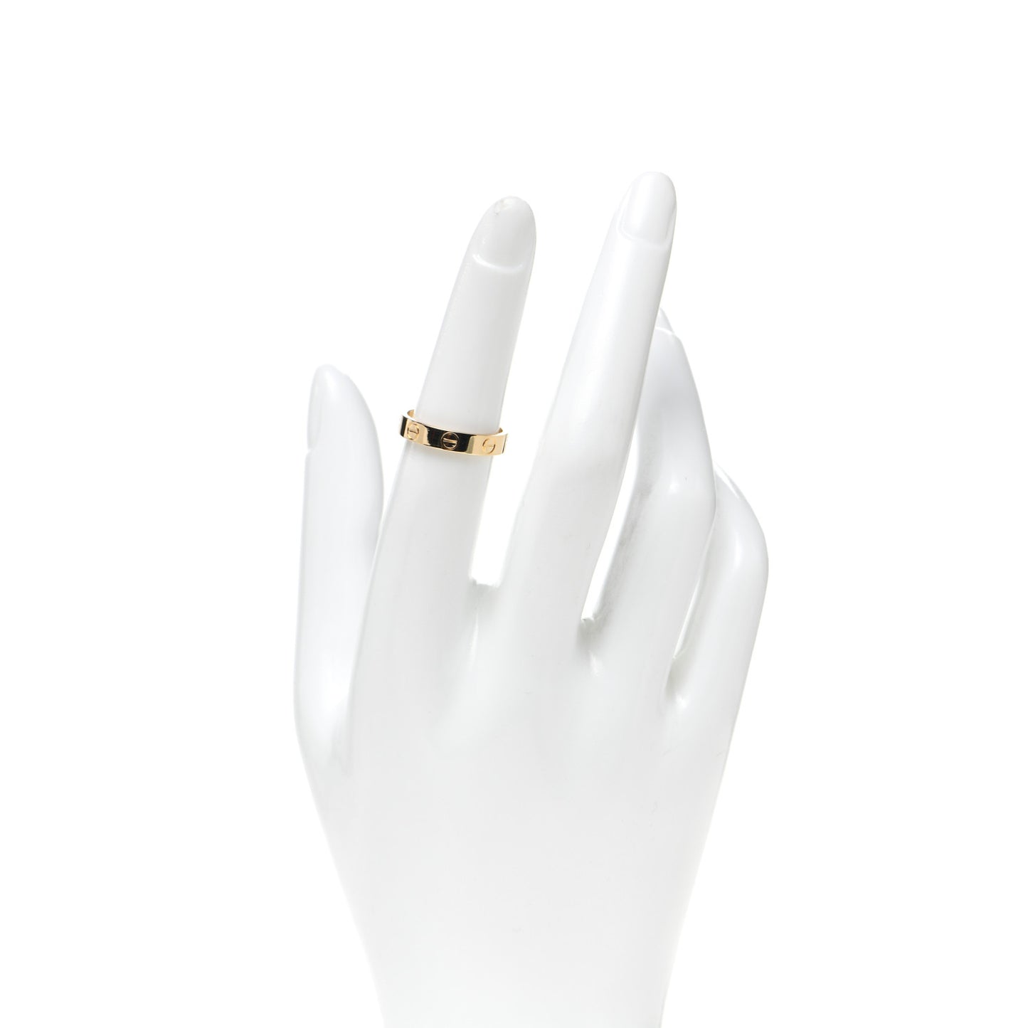 18K Yellow Gold 3.5mm LOVE Wedding Band Ring 51 5.75