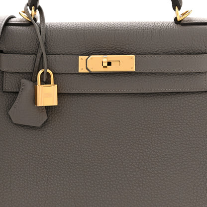 Hermes Togo Kelly Retourne 28 Etain 8 of 11