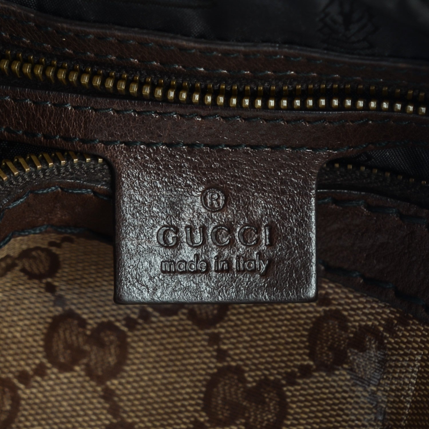 Gucci Crystal Monogram Babouska Hobo Brown 6 of 7