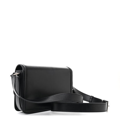 Saint Laurent Box Calfskin Monogram Medium Solferino Satchel Black 3 of 12