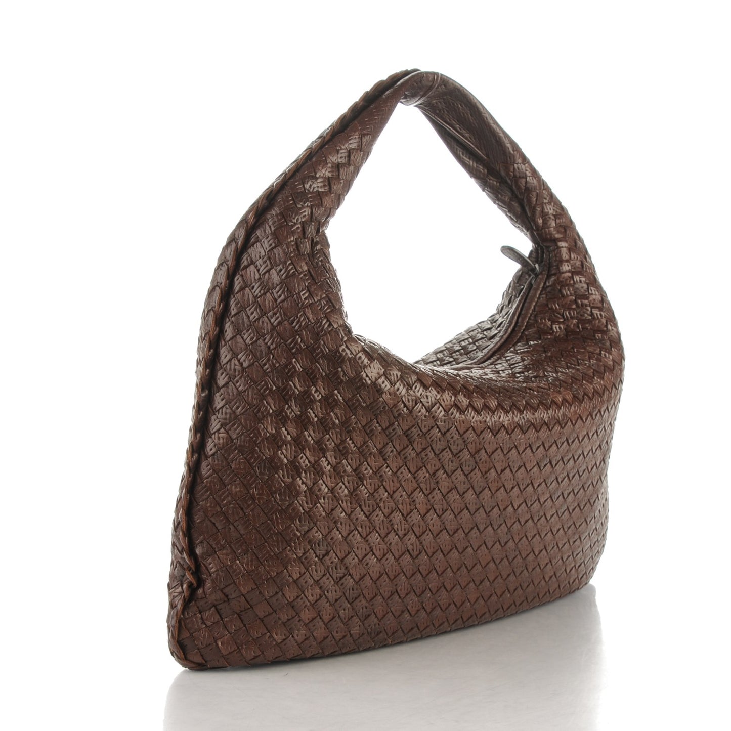 Intagli Intrecciato Large Veneta Hobo Brown Coffee