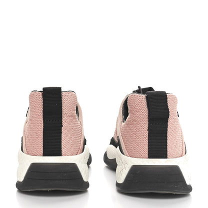 Chanel Mesh Suede Calfskin Quilted Sneakers 38 Pink Beige 6 of 10