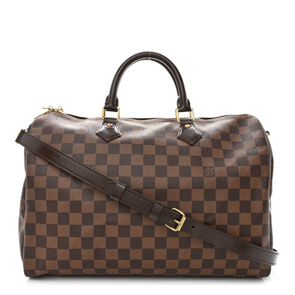 Louis Vuitton Damier Ebene Speedy Bandouliere 35 1 of 13