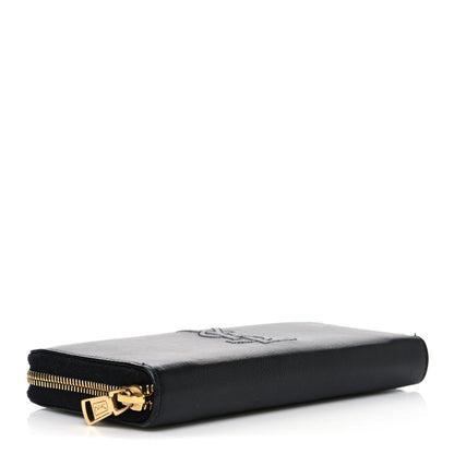 Saint Laurent Chevre Belle De Jour Zip Around Wallet Black 4 of 7