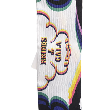 Hermes Silk Brides De Gala Shadow Twilly Black Jaune Multicolor 4 of 4