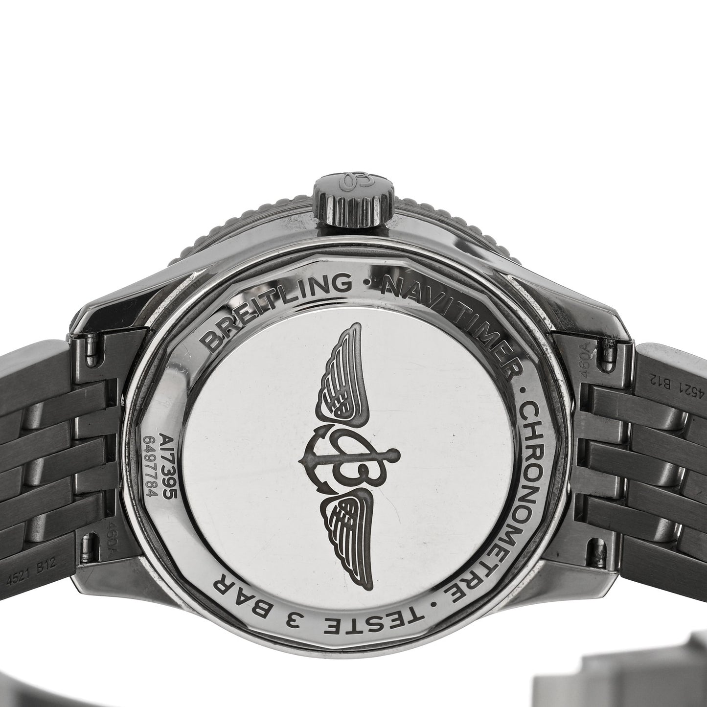 Stainless Steel Diamond Mother of Pearl 35mm Navitimer Automatic Watch A17395211A1A1