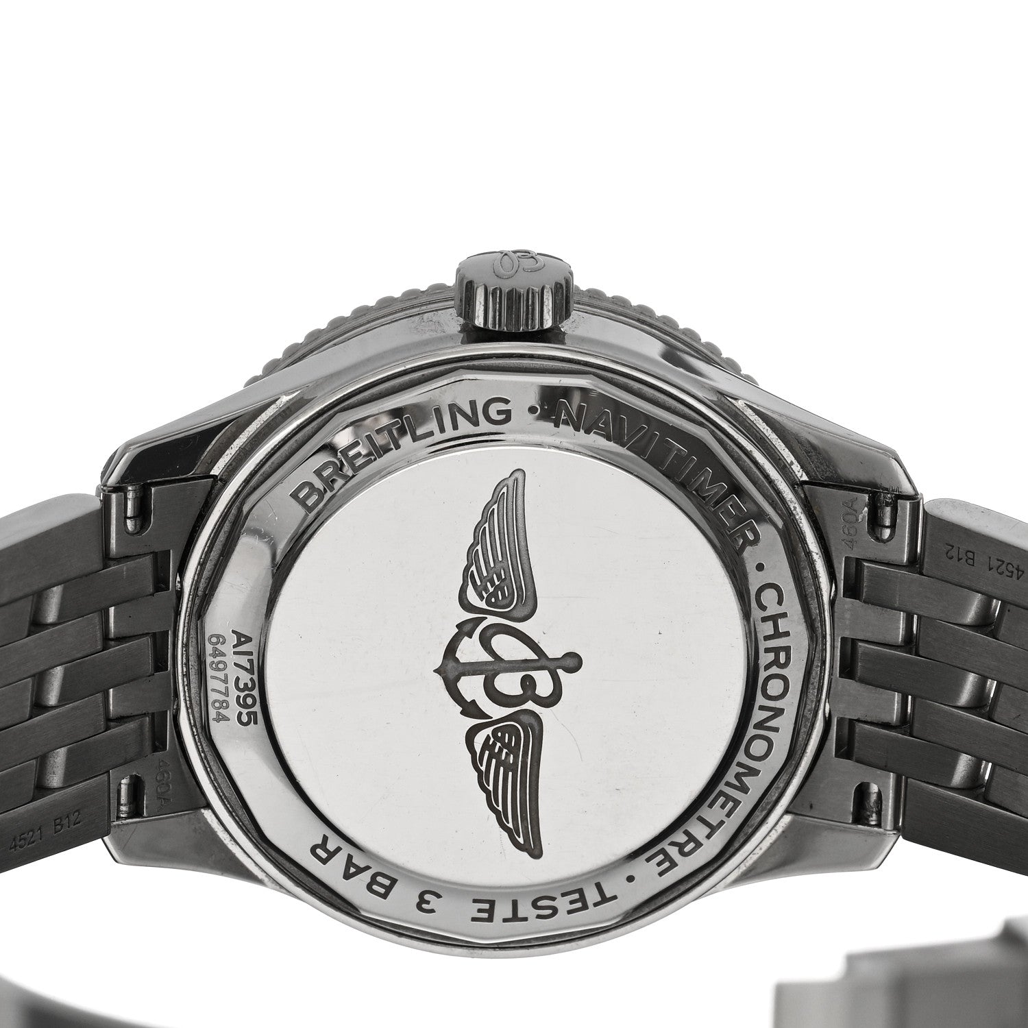 Breitling Stainless Steel Diamond Mother of Pearl 35mm Navitimer Automatic Watch A17395211A1A1 4 of 4
