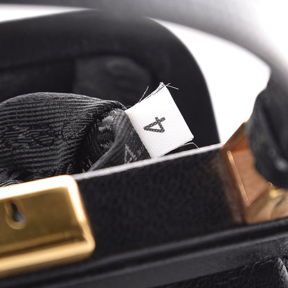Prada Goatskin Top Lock Bag Nero Black 6 of 11