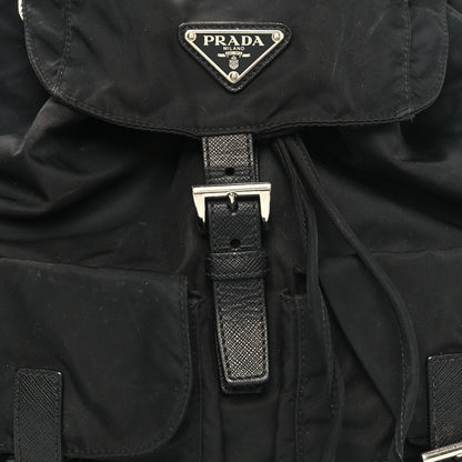 Prada Nylon Vela Medium Backpack Black 7 of 9