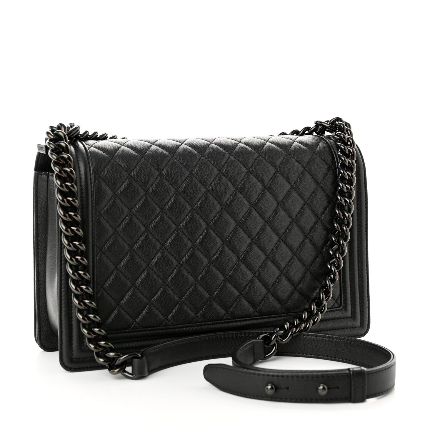 Caviar Quilted New Medium Boy Flap So Black