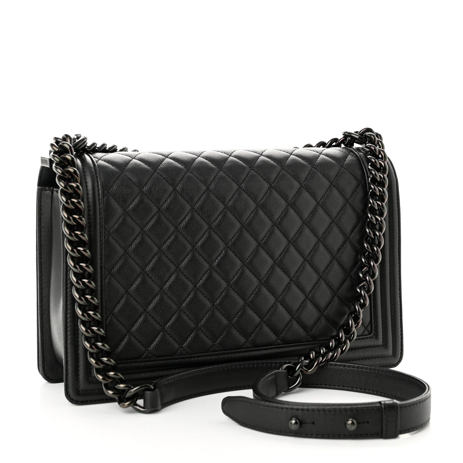 Chanel Caviar Quilted New Medium Boy Flap So Black 3 of 11