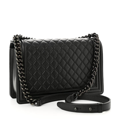 Chanel Caviar Quilted New Medium Boy Flap So Black 3 of 11