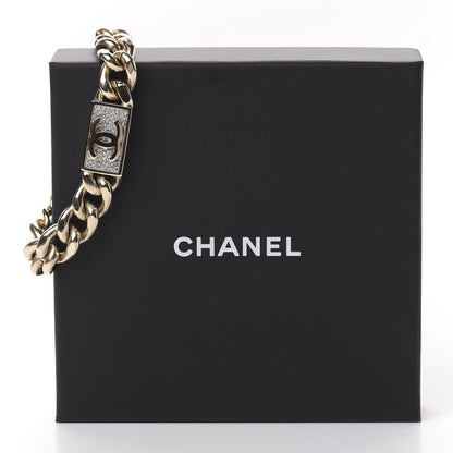 Chanel Crystal Chain CC Bracelet Gold 5 of 5