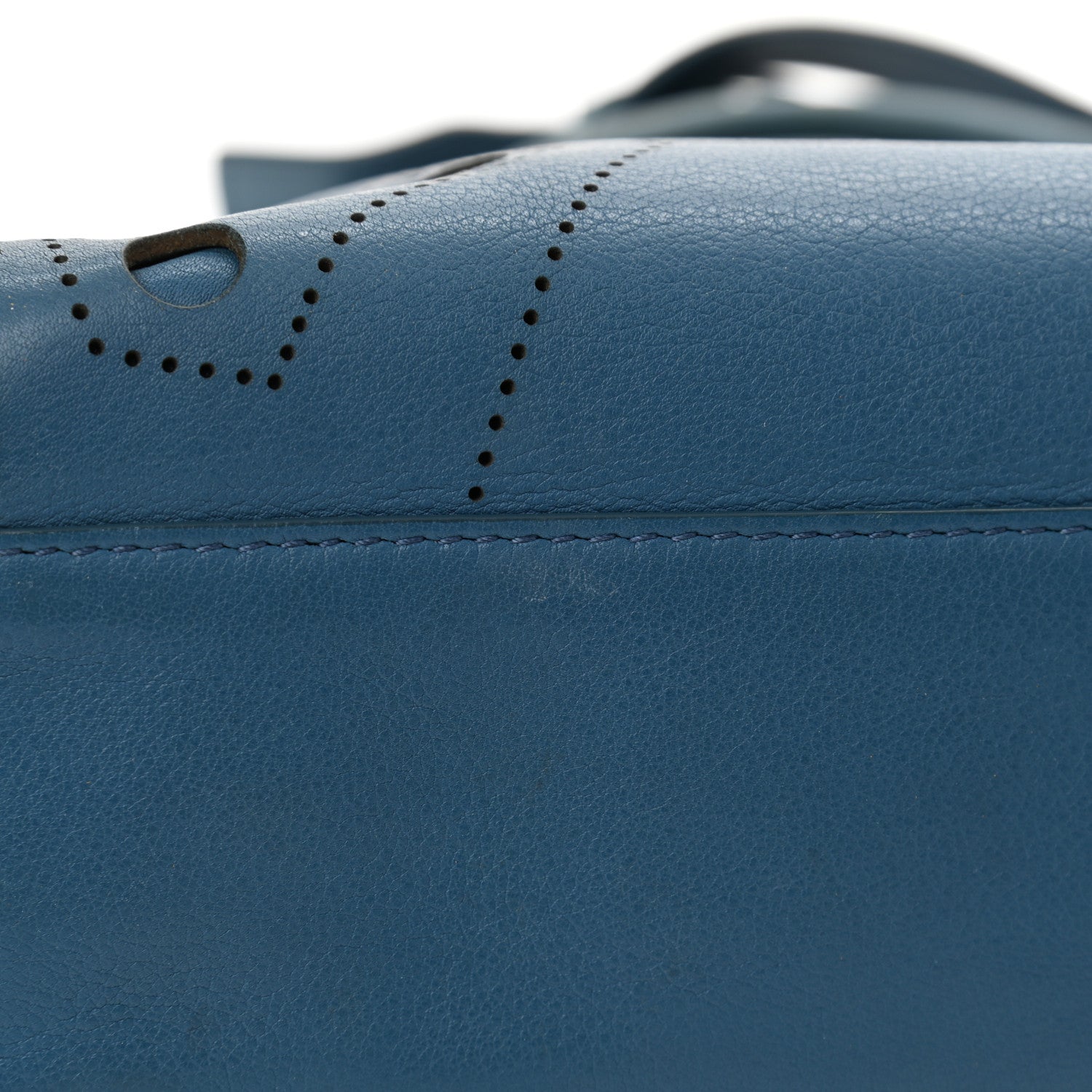 Balenciaga Veau Soyeux Perforated Blackout Hardware Mini City Bleu Canard 10 of 11