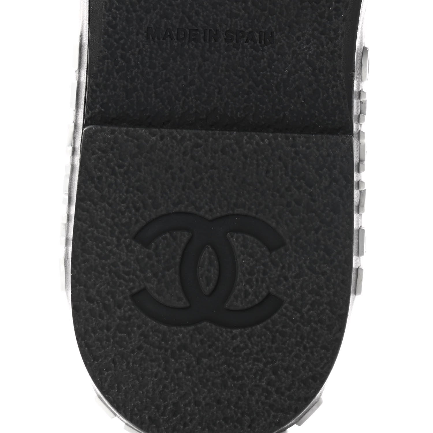 Chanel Lambskin Quilted CC Espadrille Slip On Sandals 35 Black 6 of 10