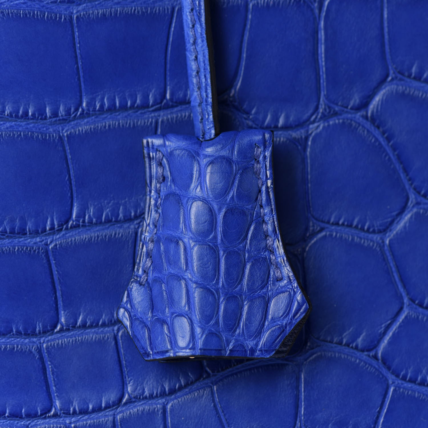 Hermes Matte Alligator Birkin 30 Bleu Electrique 31 of 34