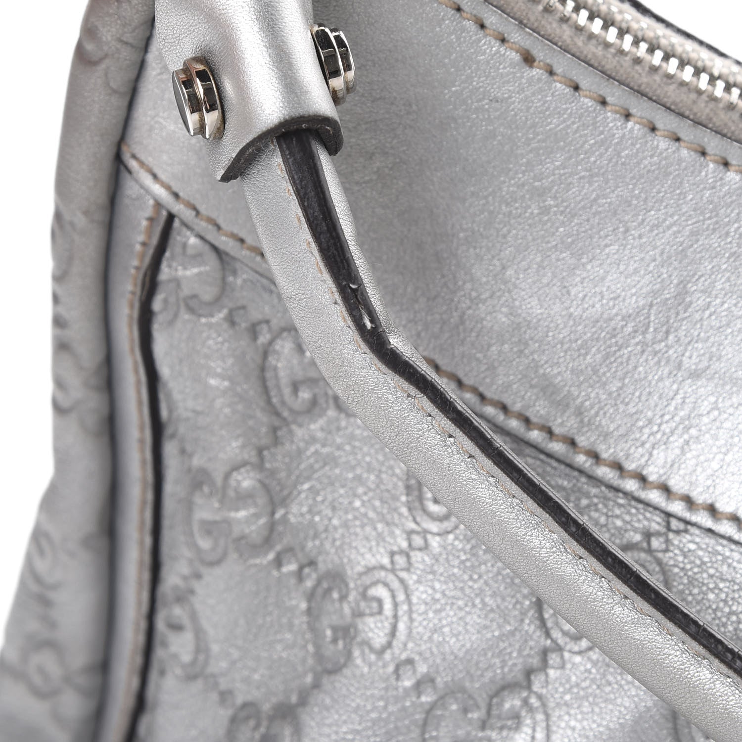 Gucci Guccissima Large D Gold Hobo Silver 13 of 13
