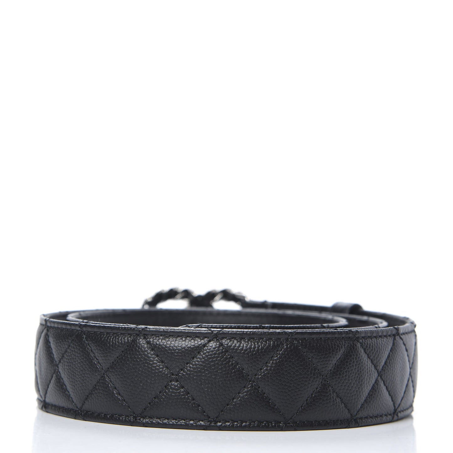 Caviar Quilted CC Chain Belt 90 36 Black