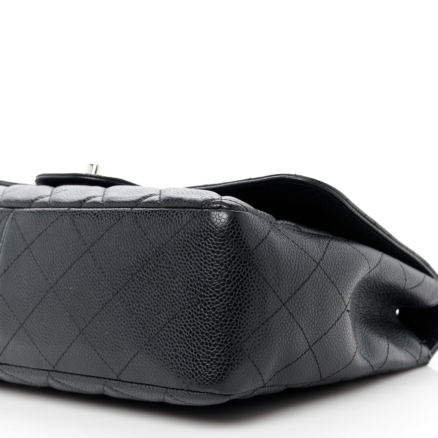 Caviar Quilted Jumbo Single Flap Black