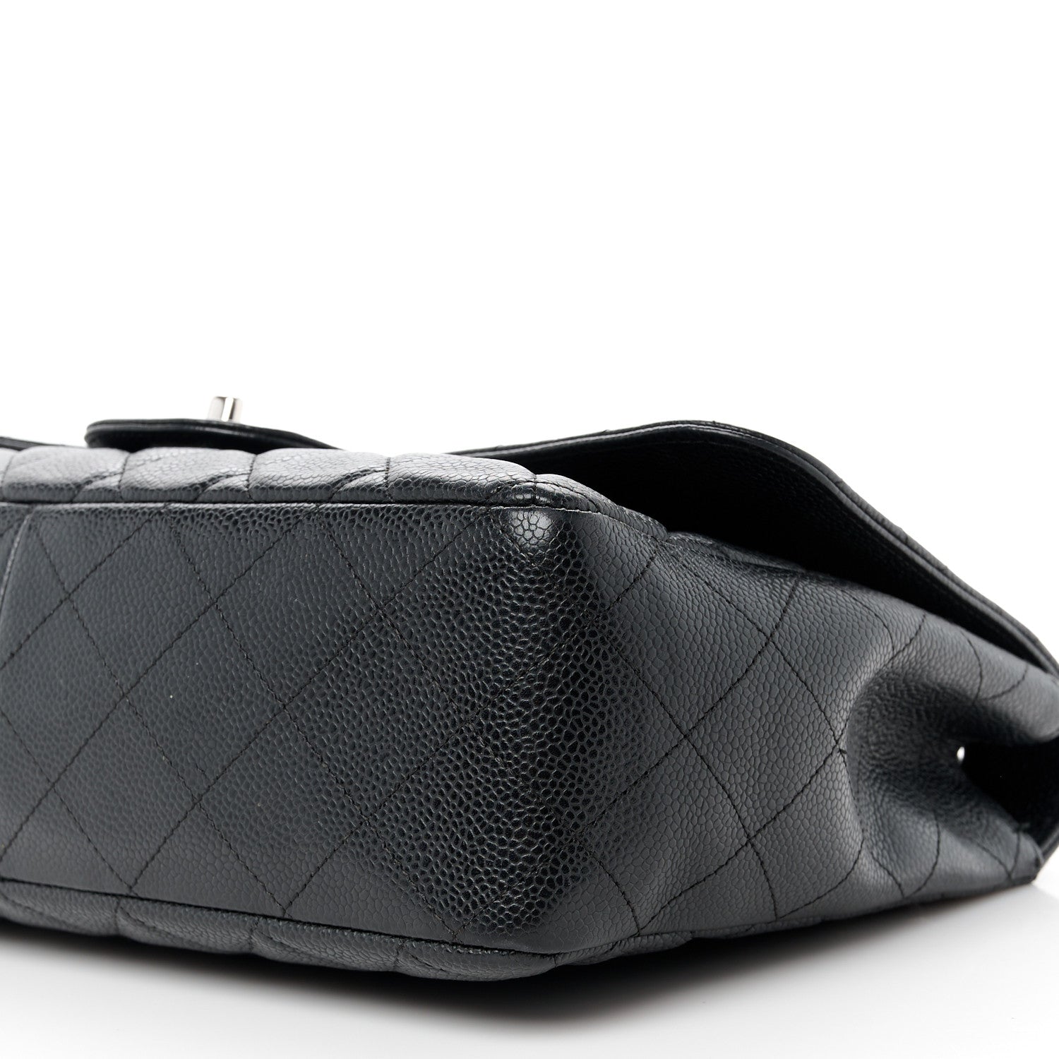 Chanel Caviar Quilted Jumbo Single Flap Black 11 of 13