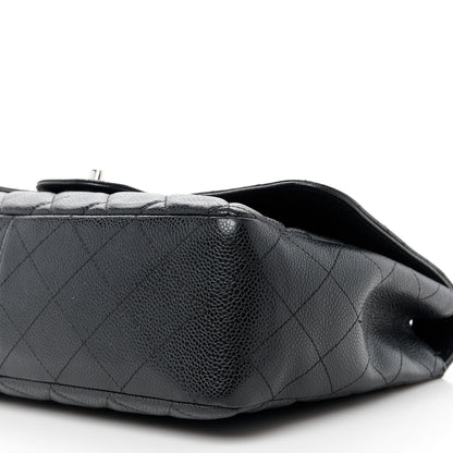 Chanel Caviar Quilted Jumbo Single Flap Black 11 of 13