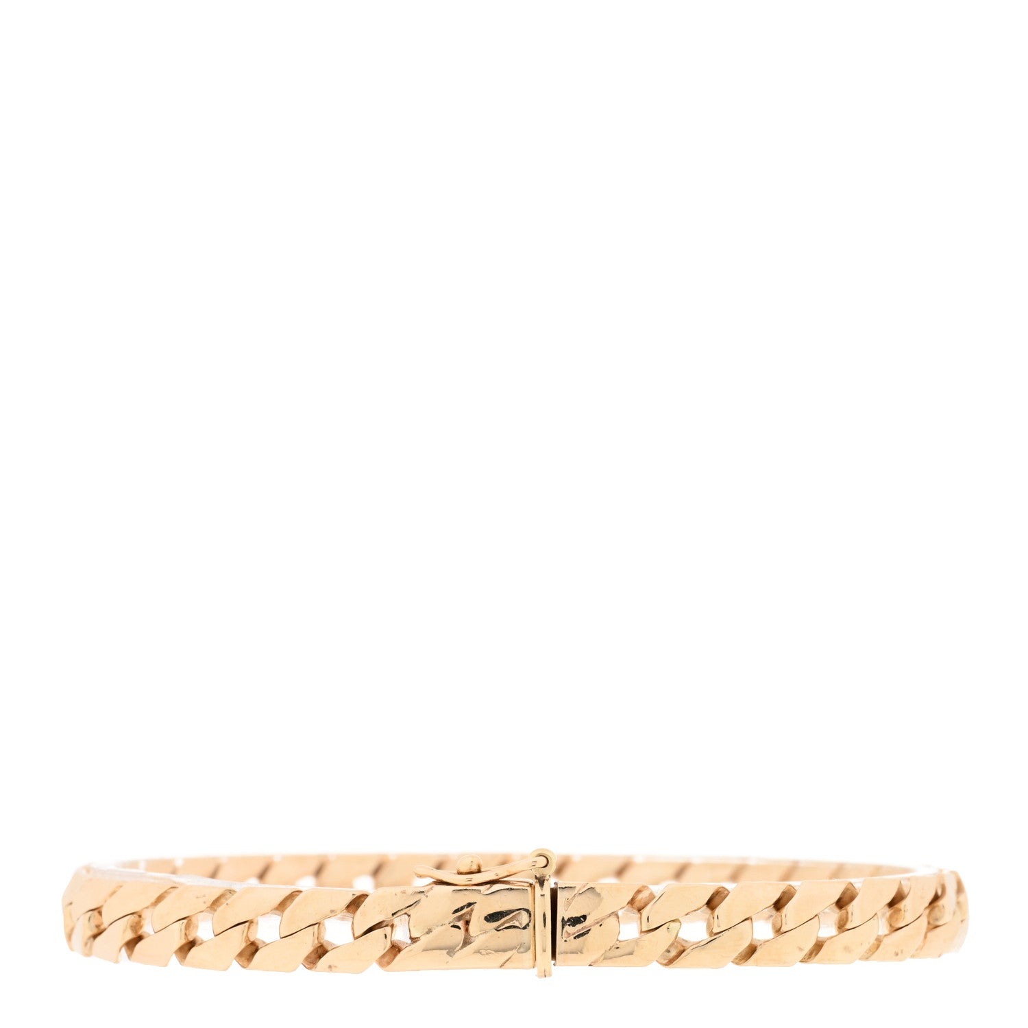 Tiffany 14K Rose Gold Curb Link Chain Bracelet 2 of 3
