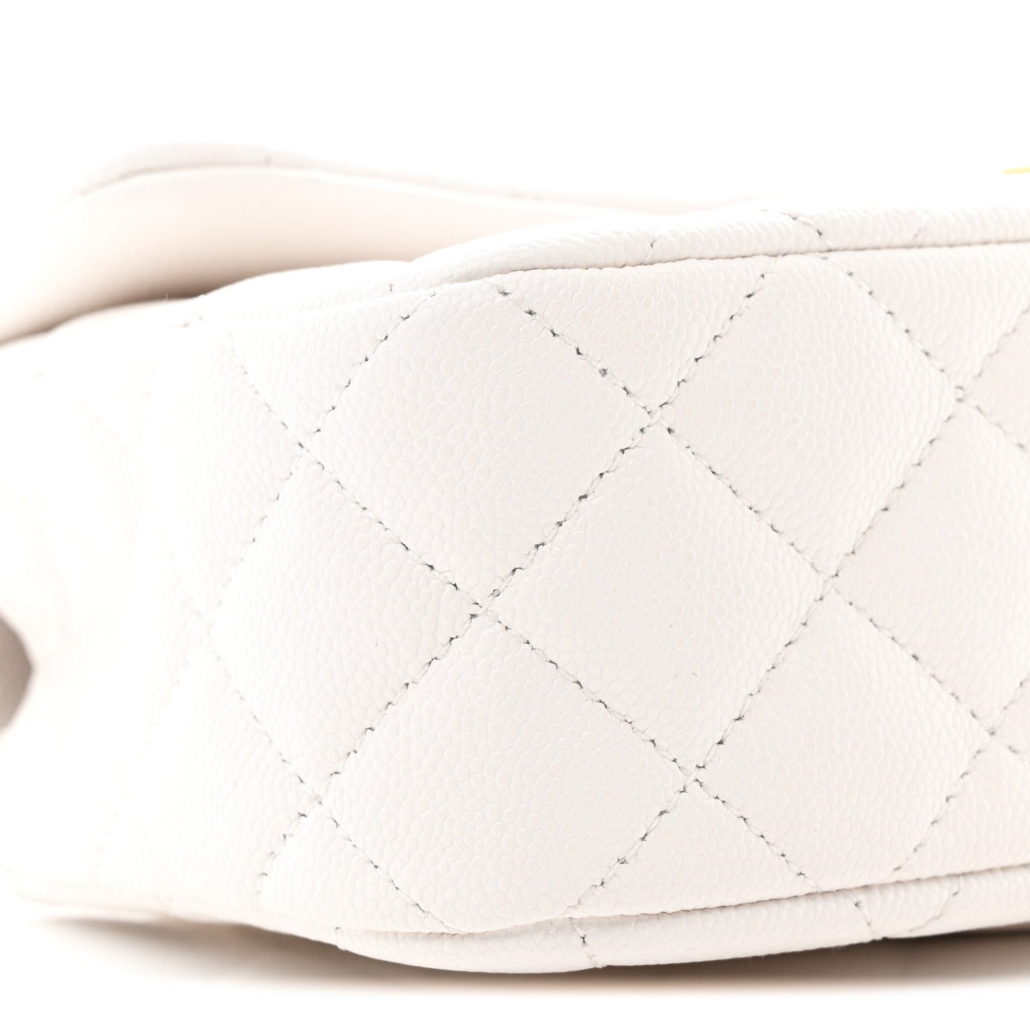 Chanel Caviar Quilted Small Handy CC Flap White 9 of 11