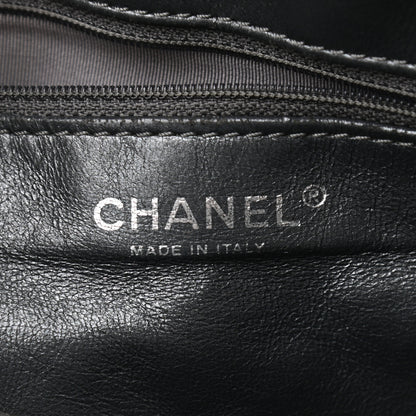 Chanel Metallic Aged Calfskin Quilted Large Reissue Camera Case Silver 6 of 12