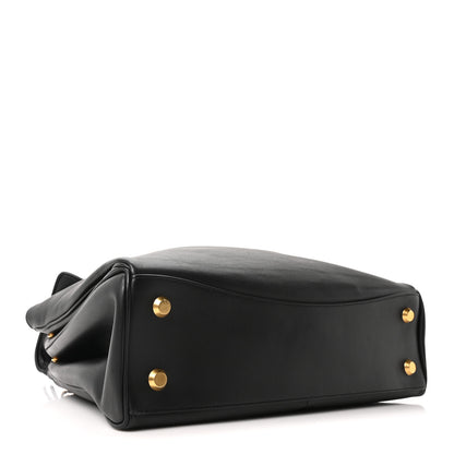 Balenciaga Natural Smooth Calfskin Medium Rodeo Top Handle Handbag Black 4 of 9