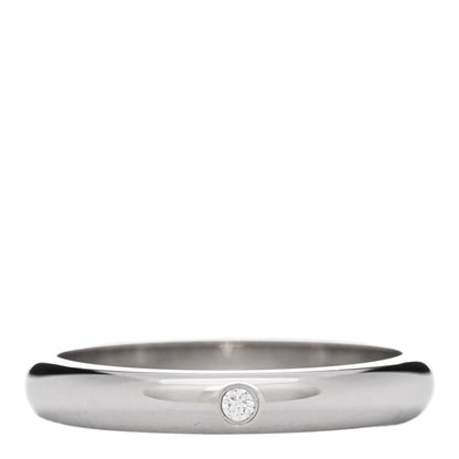 Cartier Platinum Diamond 2.6mm 1895 Wedding Band Ring 45 3.25 1 of 5