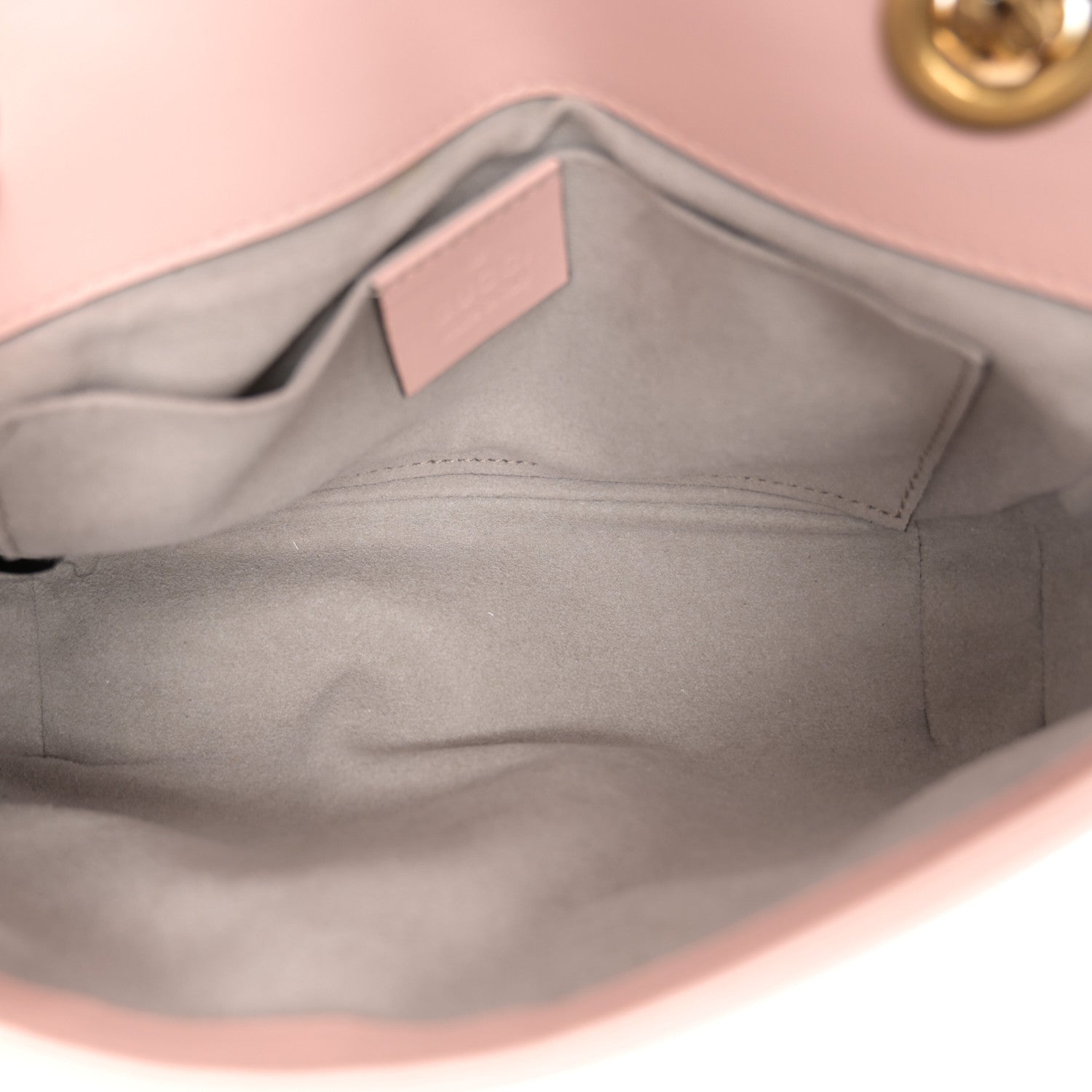Gucci Calfskin Matelasse Small GG Marmont Shoulder Bag Perfect Pink 5 of 10