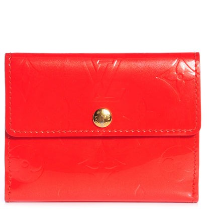 Louis Vuitton Vernis Ludlow Wallet Orange Sunset 1 of 9