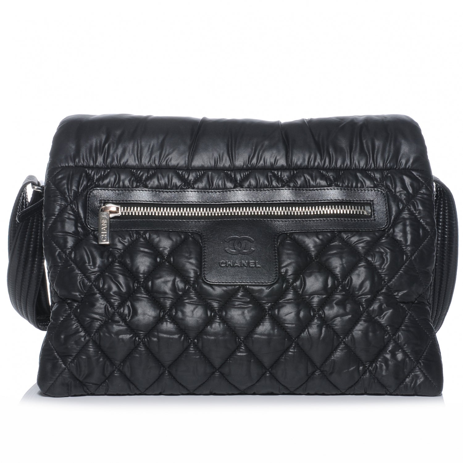 Chanel Nylon Coco Cocoon Messenger Bag Black 1 of 7