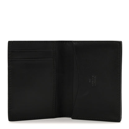 Gucci Guccissima Card Case Wallet Black 5 of 7