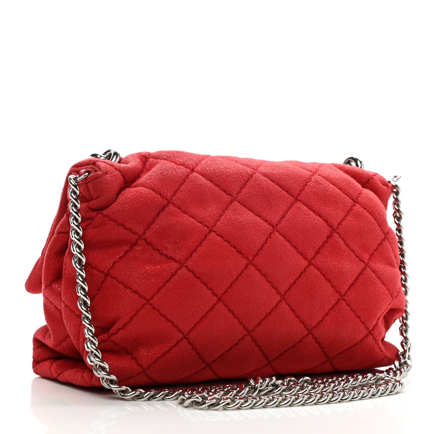 Shaggy Deer Quilted Small Beckett Chain Shoulder Bag Red