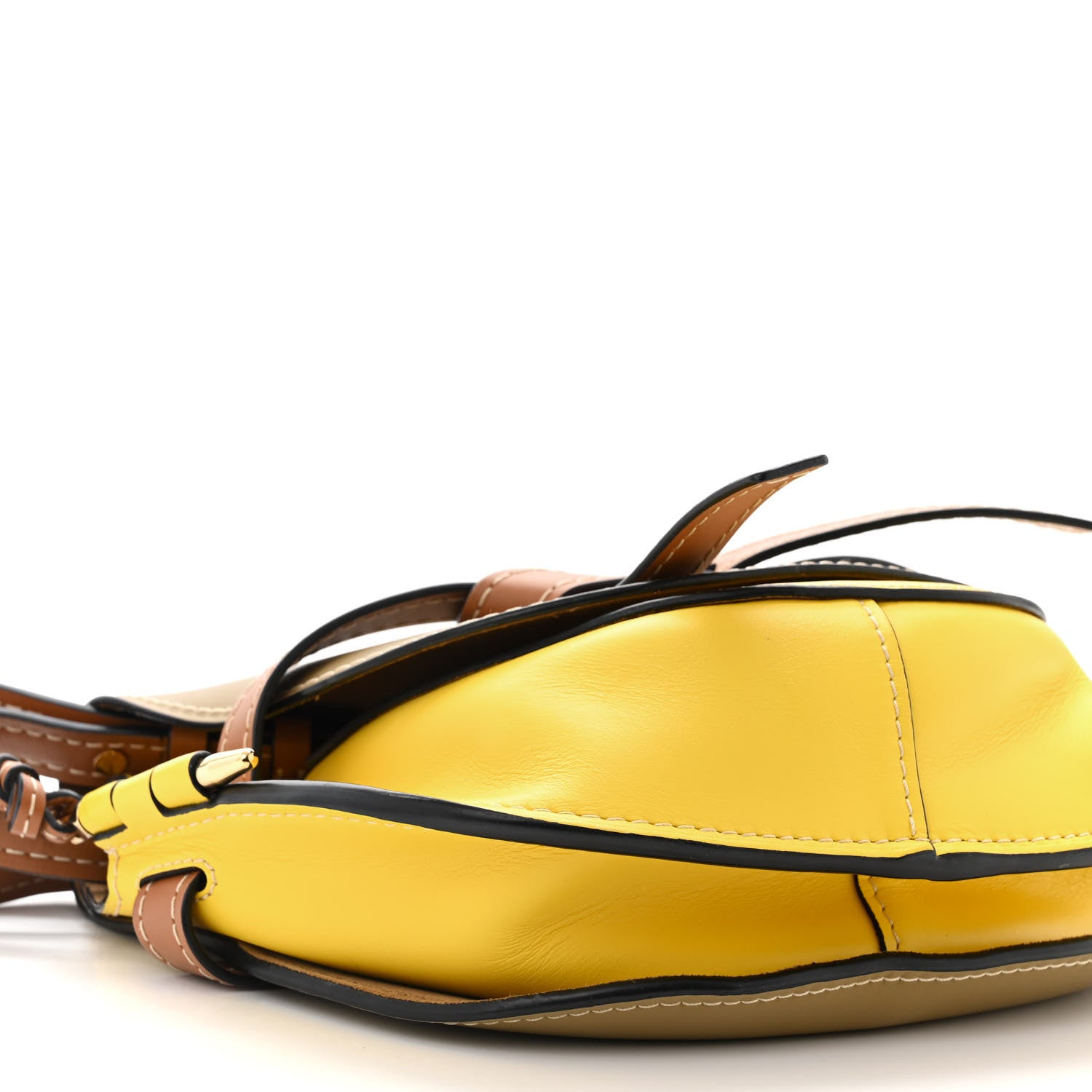 Loewe Calfskin Small Gate Crossbody Bag Mocca Yellow Pecan 8 of 12