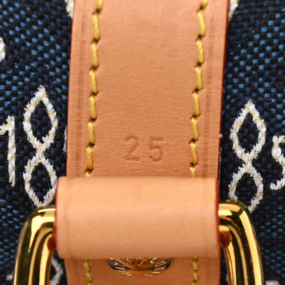 Louis Vuitton Jacquard Since 1854 Speedy Bandouliere 25 Blue 9 of 12