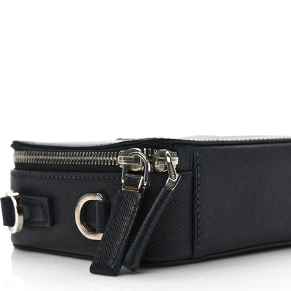 Prada Saffiano Travel Small Brique Top Handle Crossbody Bag Black 7 of 8