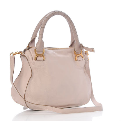 Chloe Calfskin Medium Marcie Satchel Abstract White 3 of 8